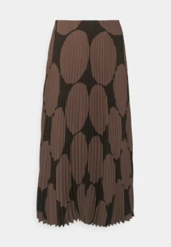 Marimekko Kyllikki Kivet Plissee Skirt - Plooirok - Dark Brown/Brown -Marimekko Winkel fdcafaea14d549e4882fc180686844a3 scaled