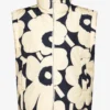 Marimekko HUURRE UNIKKO DOWN VEST - DARK BLUE, YELLOW