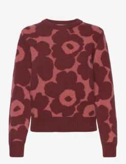 Marimekko SILFA UNIKKO - DARK RED, PINK