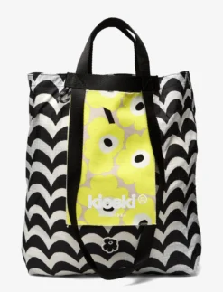 Marimekko FUNNY TOTE LAINE - YELLOW, BEIGE, BLACK